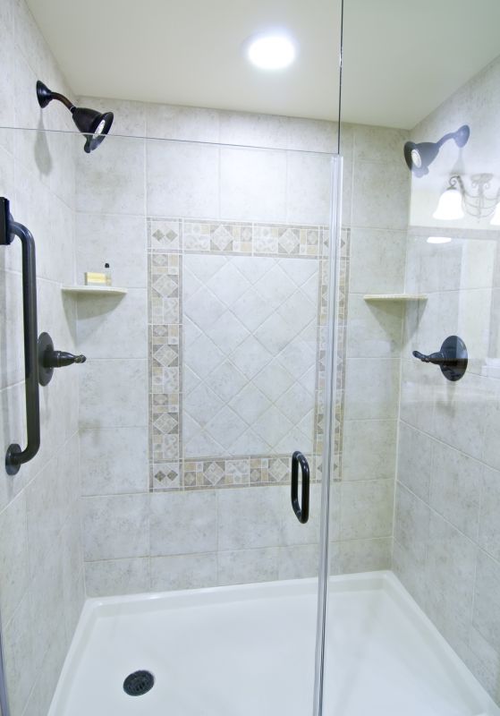 Shower with Narrow Door